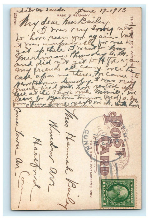 1913 Osborn Hall, Yale University New Haven CT East Haven CT Posted Postcard