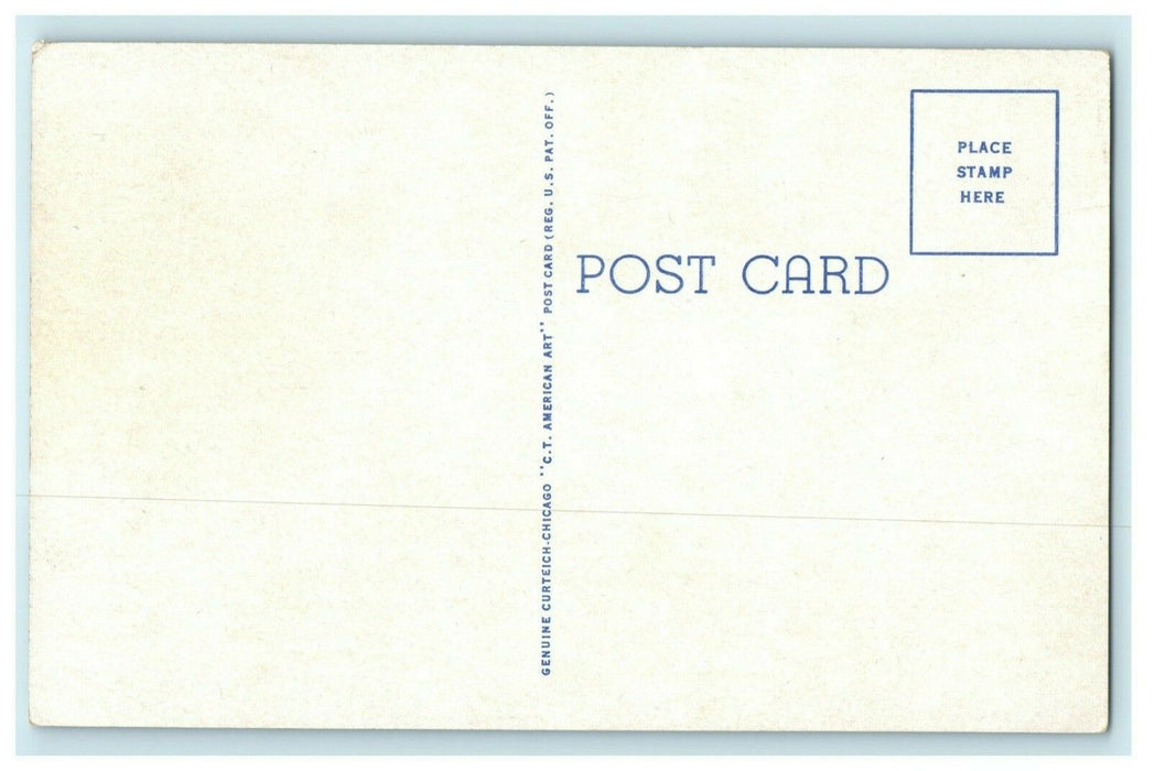 Bathing Beach Spring Mill State Park Mitchell Indiana Vintage Antique Postcard
