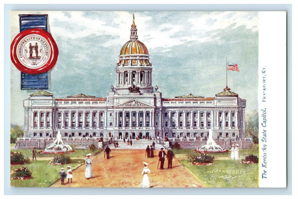 c1910's The Kentucky State Capitol Frankfort Kentucky KY Tuck's Oilette Postcard