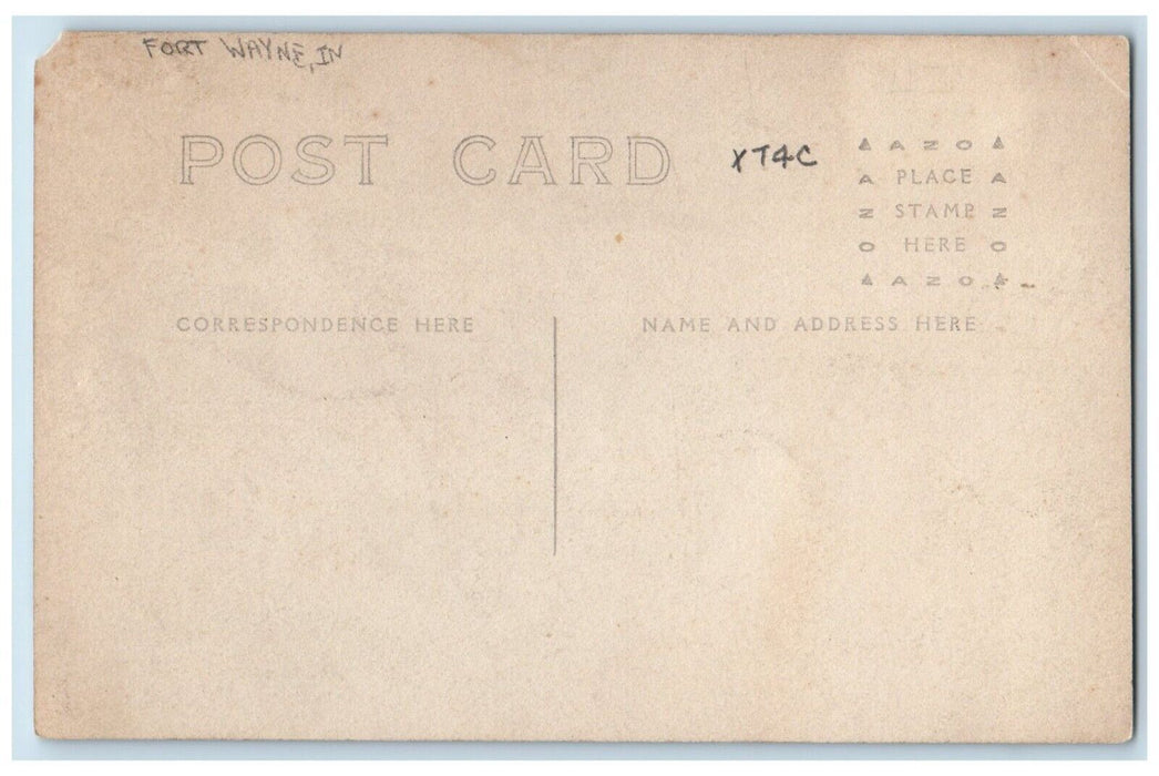 c1910 General Store Workers Dirt Road Fort Wayne Indiana IN RPPC Photo Postcard