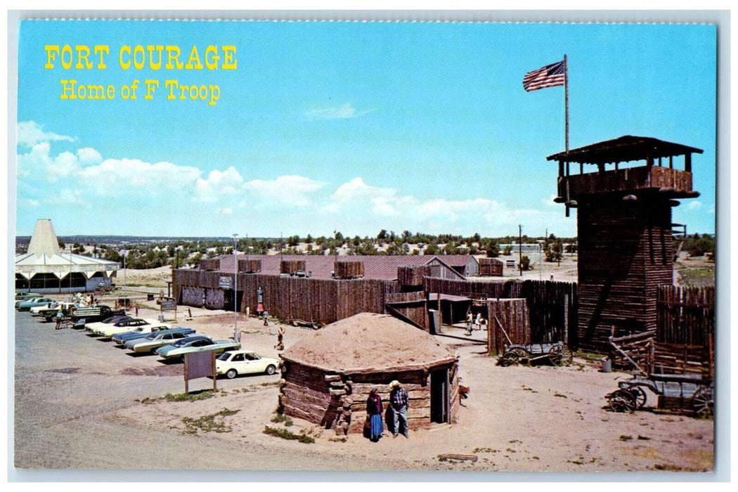 c1950's Fort Courage Home of "F Troop" Houck Arizona AZ Unposted Postcard