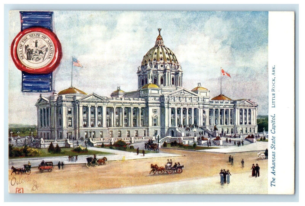The Arkansas State Capitol Little Rock Arkansas AR Tuck's Oilette Postcard