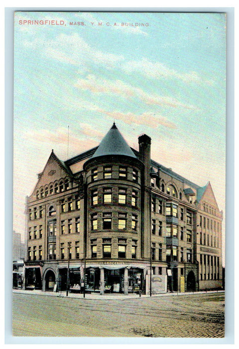 c1910 YMCA Building Springfield, Massachusetts MA Unposted Postcard