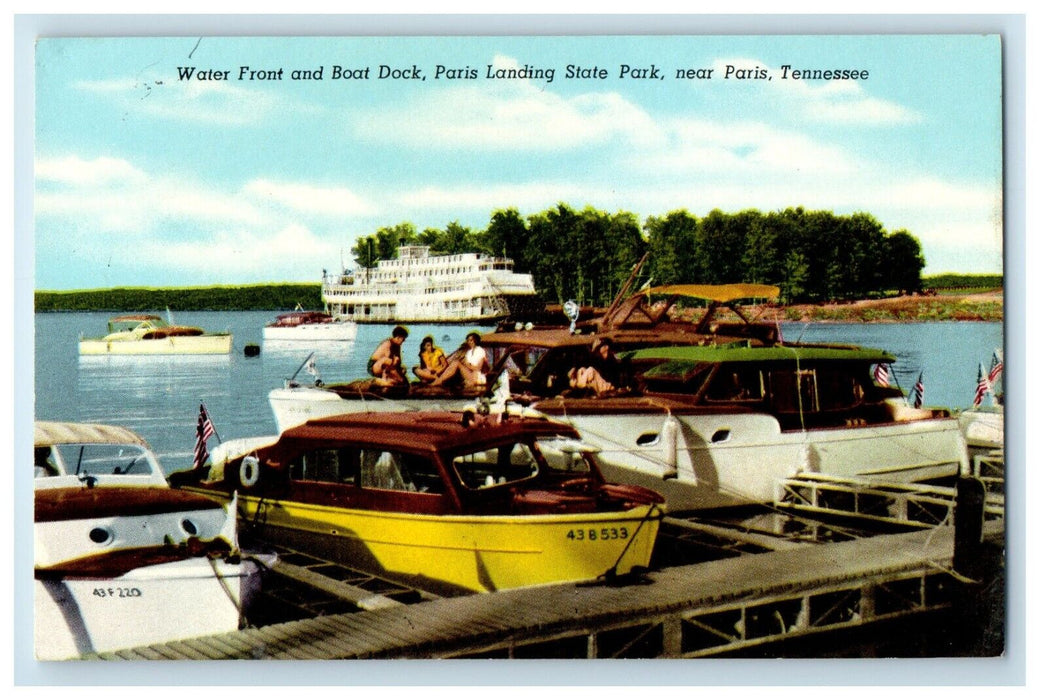 Water Front And Boat Dock Paris Landing State Park Paris Tennessee TN Postcard