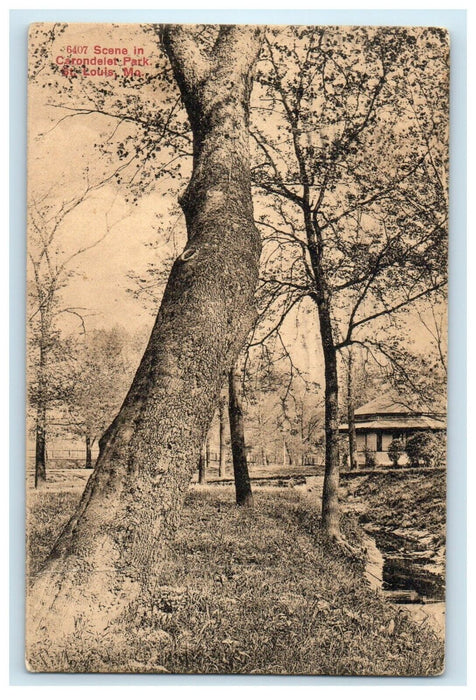 1909 Scene In Carondelet Park St. Louis Missouri MO Posted Antique Postcard