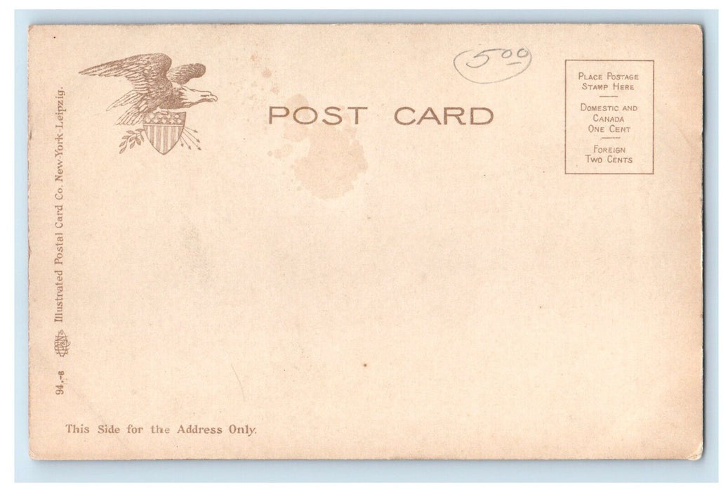 c1905 US Sailors Life Sports Aboard Ship Unposted Antique Postcard