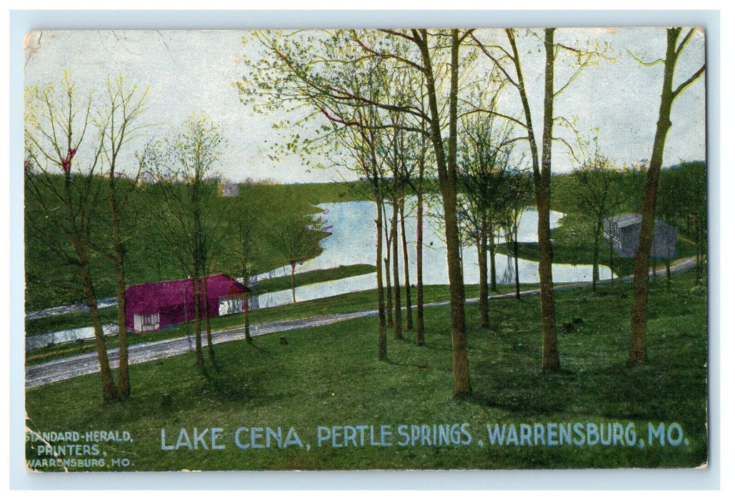 1907 Lake Cena Pertle Springs Warrensburg Missouri MO Antique Postcard