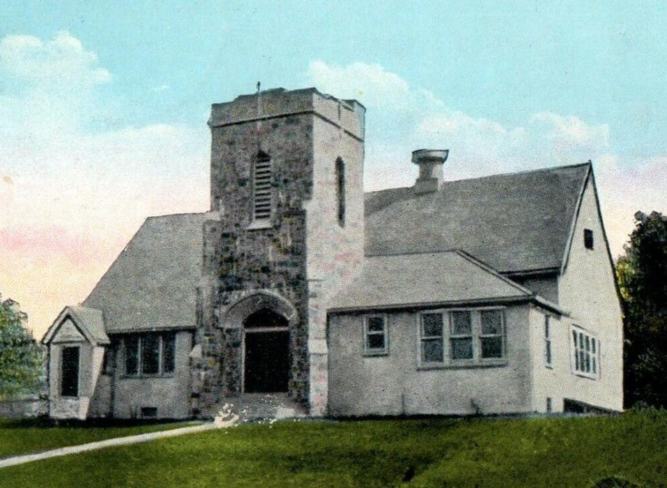 1926 The View Of M.E Church Scituate Massachusetts MA Vintage Postcard