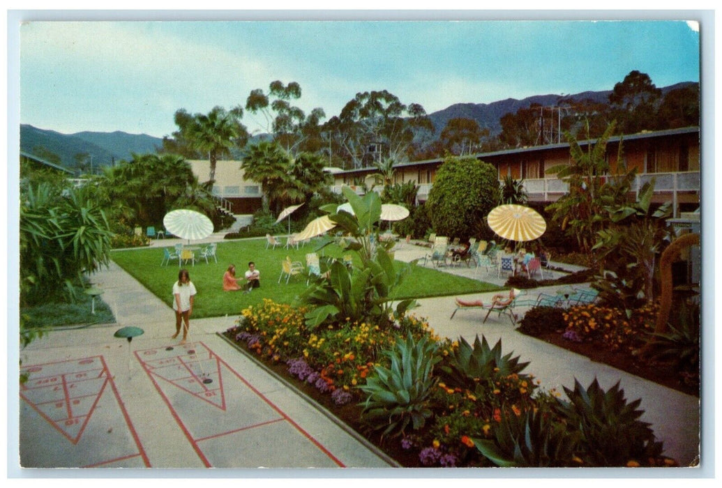 c1950's The Pavilion Lodge Motel Avalon Catalina Island California CA Postcard