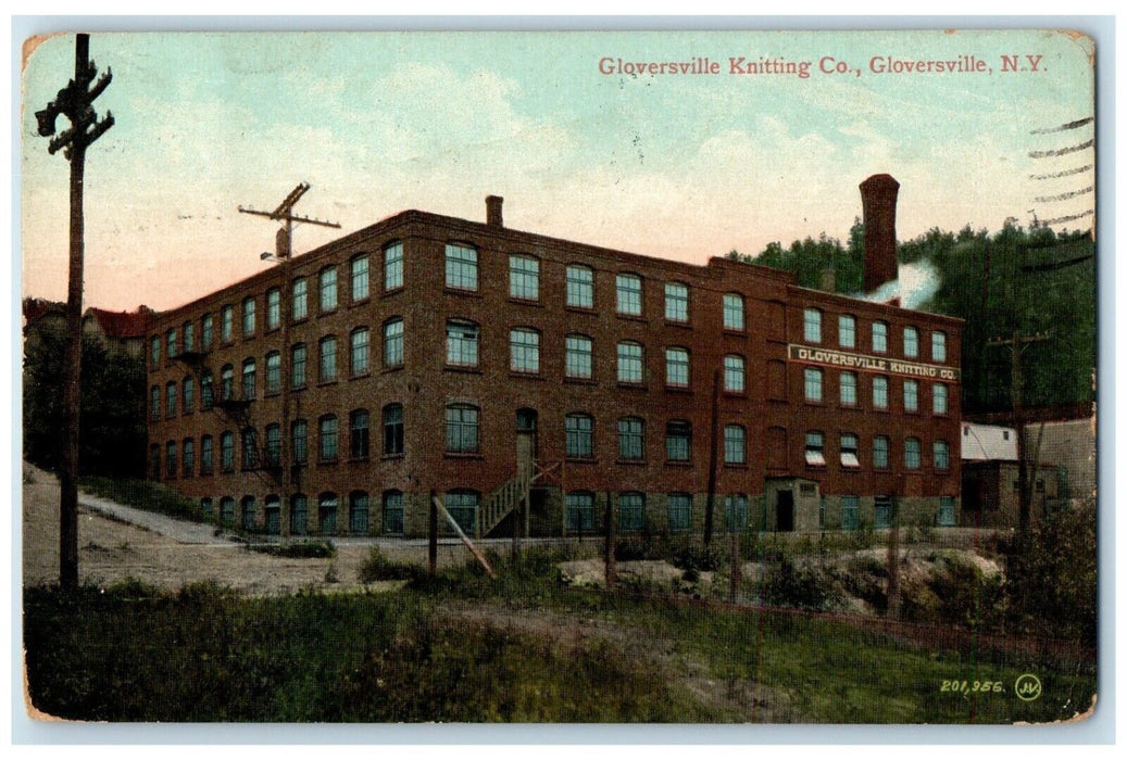 1910 Exterior Gloversville Knitting Co Building Gloversville New York Postcard