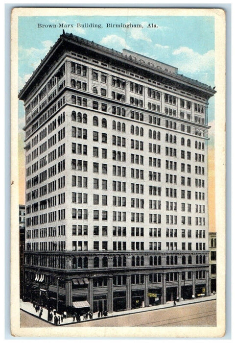 c1910 Exterior View Brown Marx Building Birmingham Alabama AL Unposted Postcard