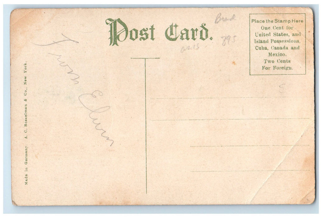 c1910 Camp Comfort Susq. River Towanda Pennsylvania PA Boat Canoeing Postcard
