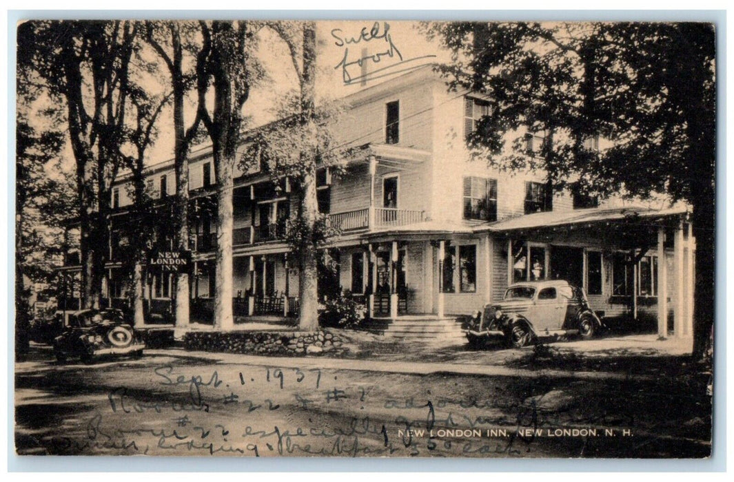 c1940 Exterior New London Inn Building New London New Hampshire Artvue Postcard