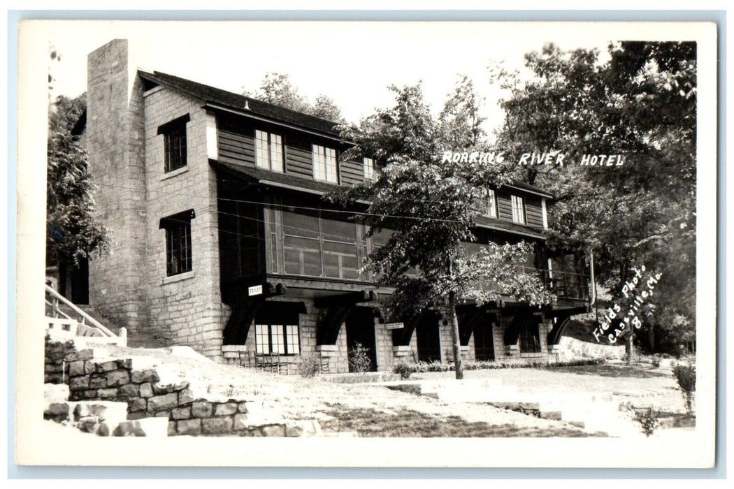 c1940's Roaring River Hotel Cassville Missouri MO RPPC Photo Vintage Postcard