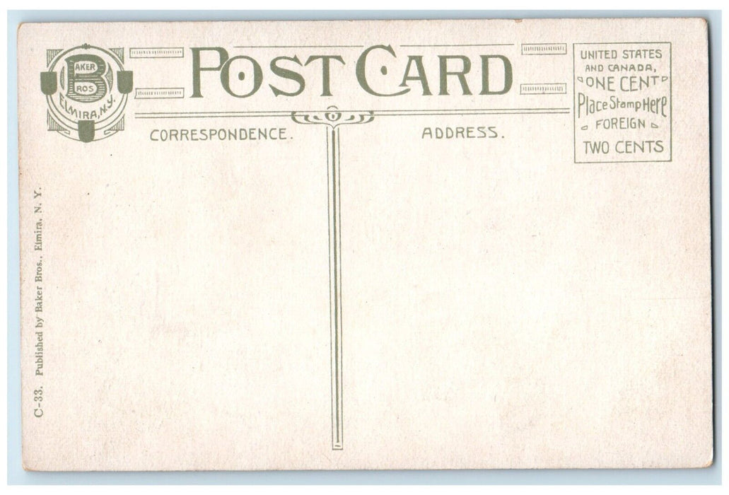 c1910 The Kennedy Valve Mfg Co Plant Factory Exterior Elmira New York Postcard