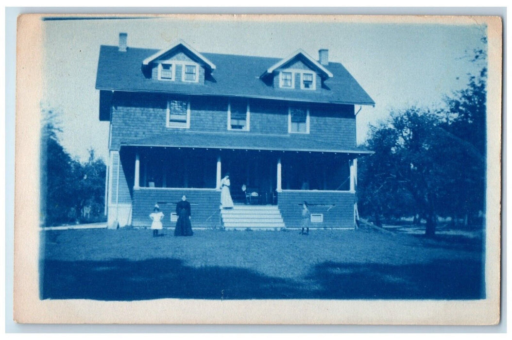 1910 View Of House Youngstown New York NY RPPC Photo Posted Antique Postcard