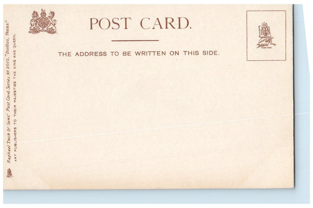 c1905's Aerial View Showing Post Office Scene Texas TX Unposted Vintage Postcard