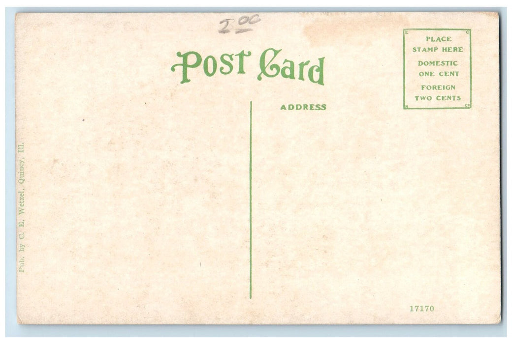c1920's Hospital Annex Illinois Soldiers And Sailors Home Quincy IL Postcard