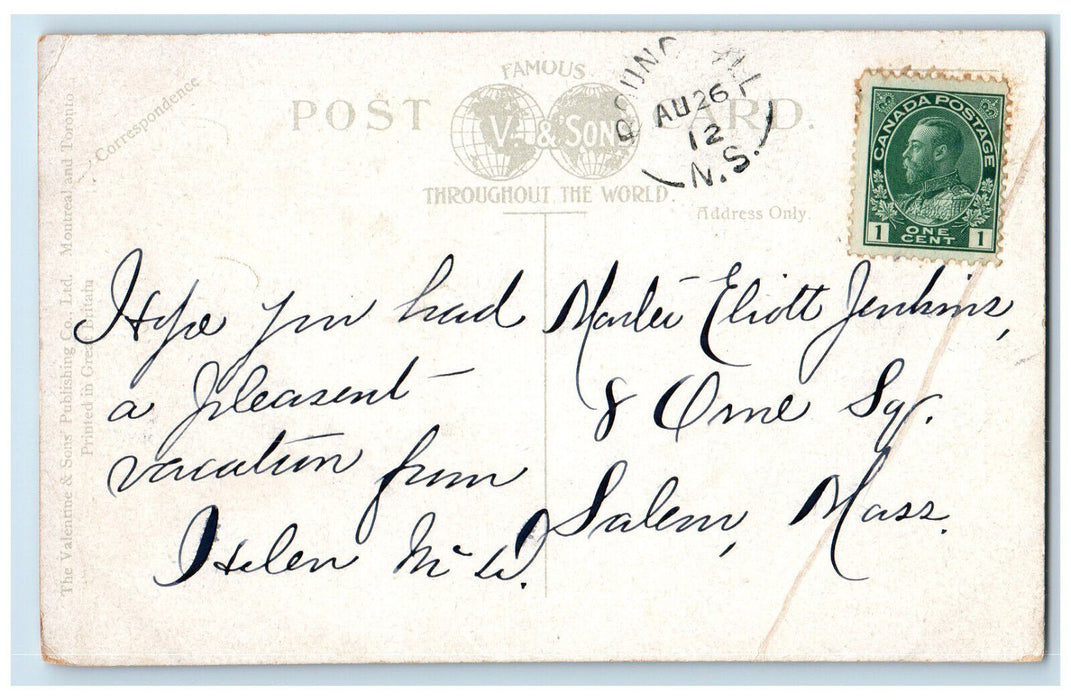 1912 Interior of Fort Anne Annapolis Nova Scotia Canada Antique Postcard