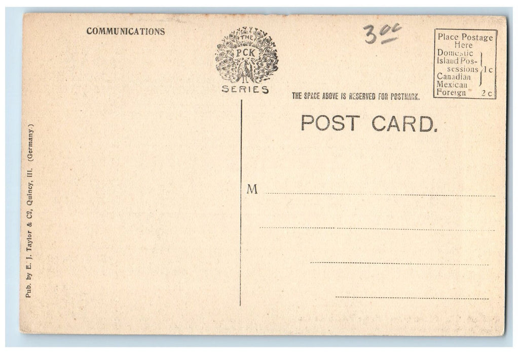 c1940s Office Quincy Home Telephone Company Quincy Illinois IL Unposted Postcard