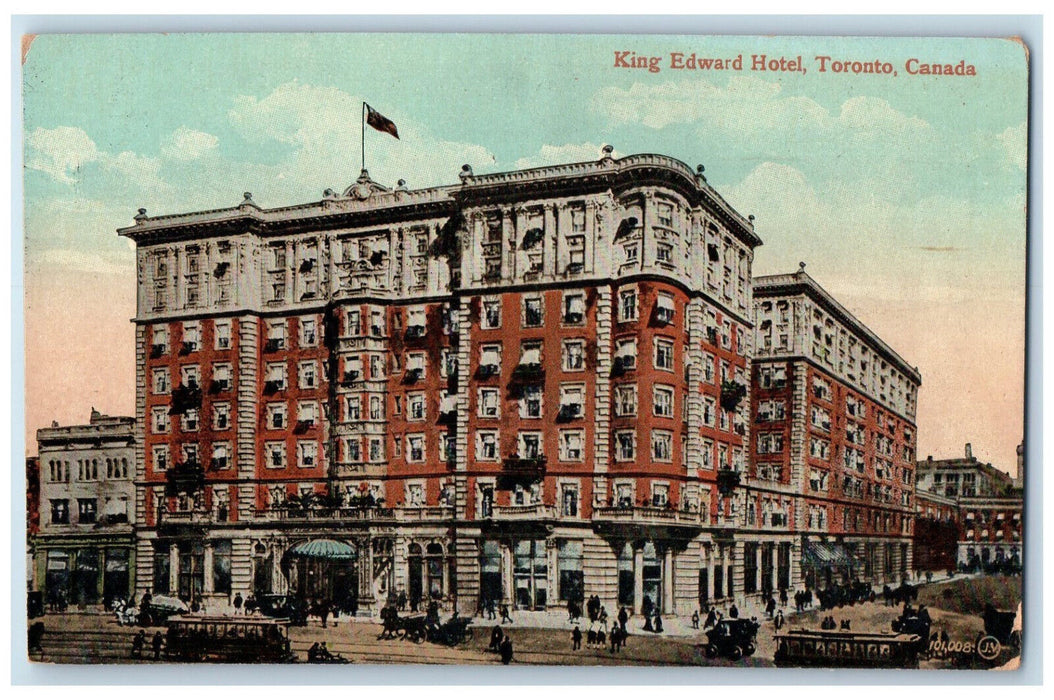 c1910 King Edward Hotel Building Toronto Ontario Canada V & Sons Postcard
