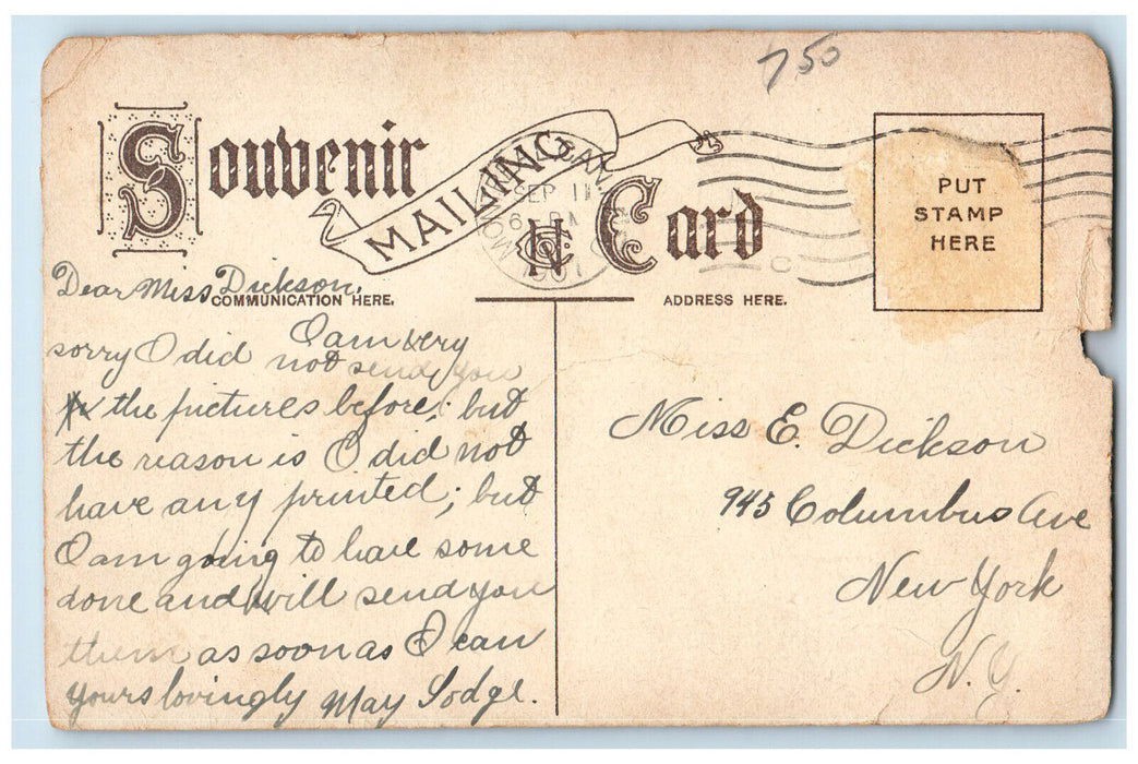 1907 Mc Gill College Arts Building Montreal Canada Antique Posted Postcard