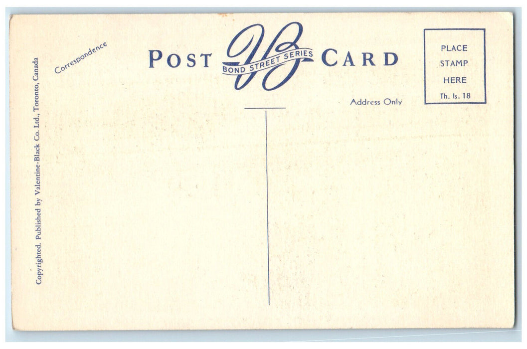 c1940's View from Thousand Islands Bridge Georgina Island Canada Postcard