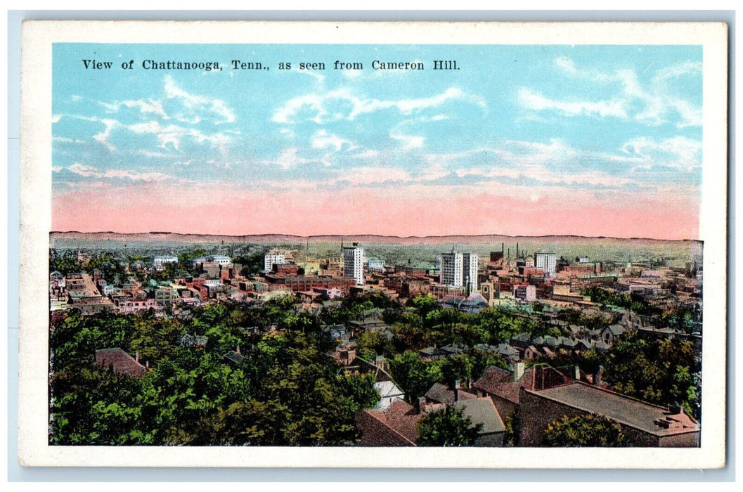 c1920's As Seen from Cameron Hill Aerial View Chattanooga Tennessee TN Postcard