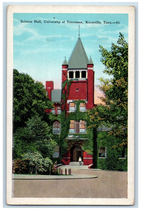 c1920's Science Hall University of Tennessee Knoxville Tennessee TN Postcard