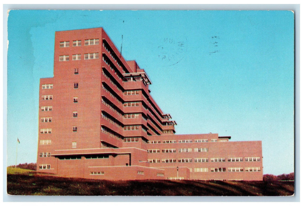 1957 Veteran's Hospital State University Campus Iowa City, Iowa IA Postcard