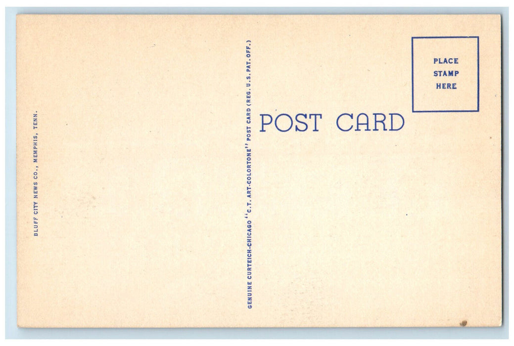 c1950's Administration Building Southwestern University Memphis TN Postcard