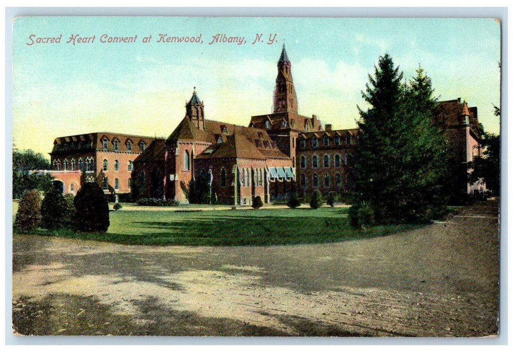 c1910's Sacred Heart Convent At Kenwood Albany New York NY Antique Postcard