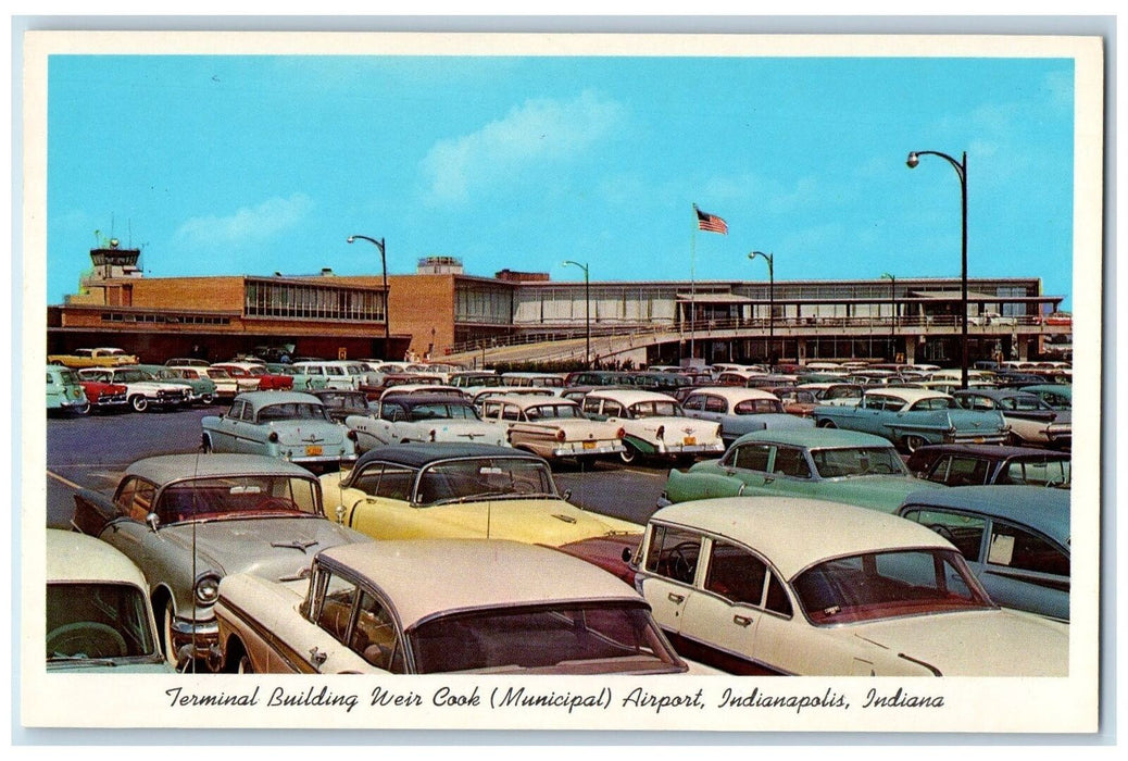 Terminal Building Weir Cook Municipal Airport Indianapolis Indiana IN Postcard