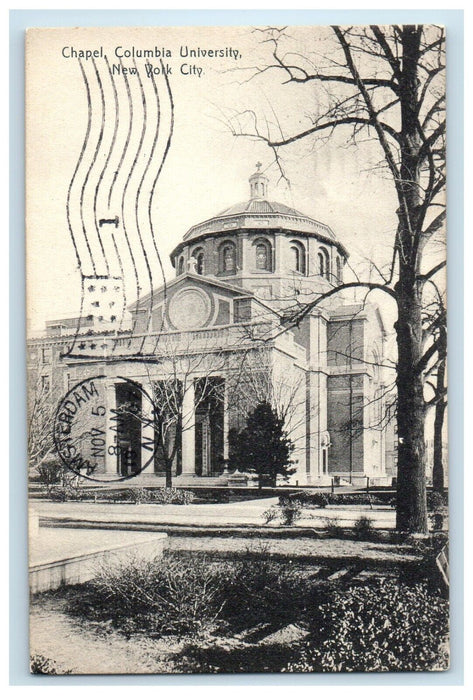 1907 Chapel Columbia University Building New York City NY Antique Postcard