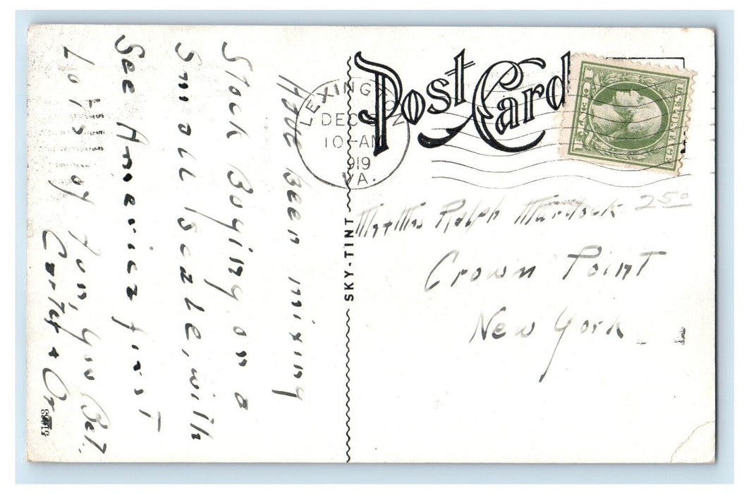 1919 Carnegie Library Washington And Lee University Lexington VA Posted Postcard