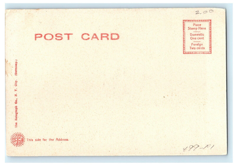 1905 Old Fellows Hall and Post Office Beverly Massachusetts MA Antique Postcard