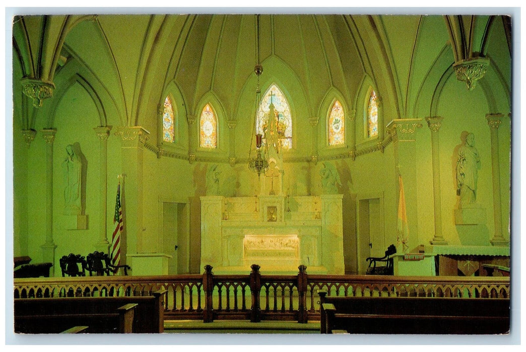 c1950's St. Peters Catholic Church View Harpers Ferry West Virginia VA  Postcard