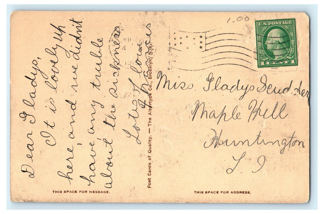 1916 Green River, Great Barrington, Massachusetts MA Posted Postcard