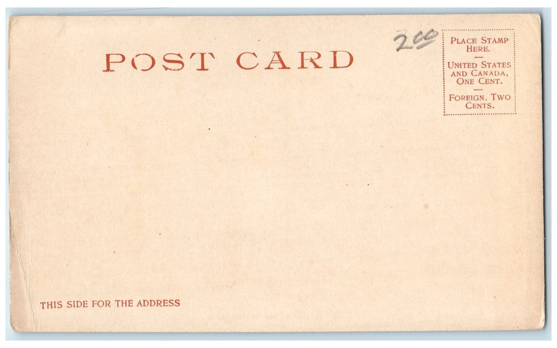 c1905s Paxton Hotel Exterior Roadside Omaha Nebraska NE Unposted Bus Postcard