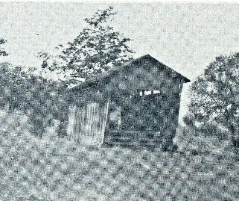 c1930 Batesville Covered Bridge Noble County Ohio OH Unposted Vintage Postcard