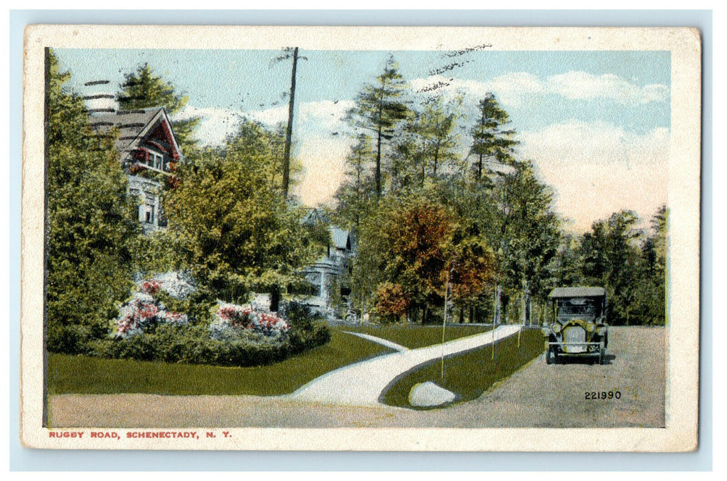 1918 Rugby Road, Schenectady, New York NY Antique Posted Postcard