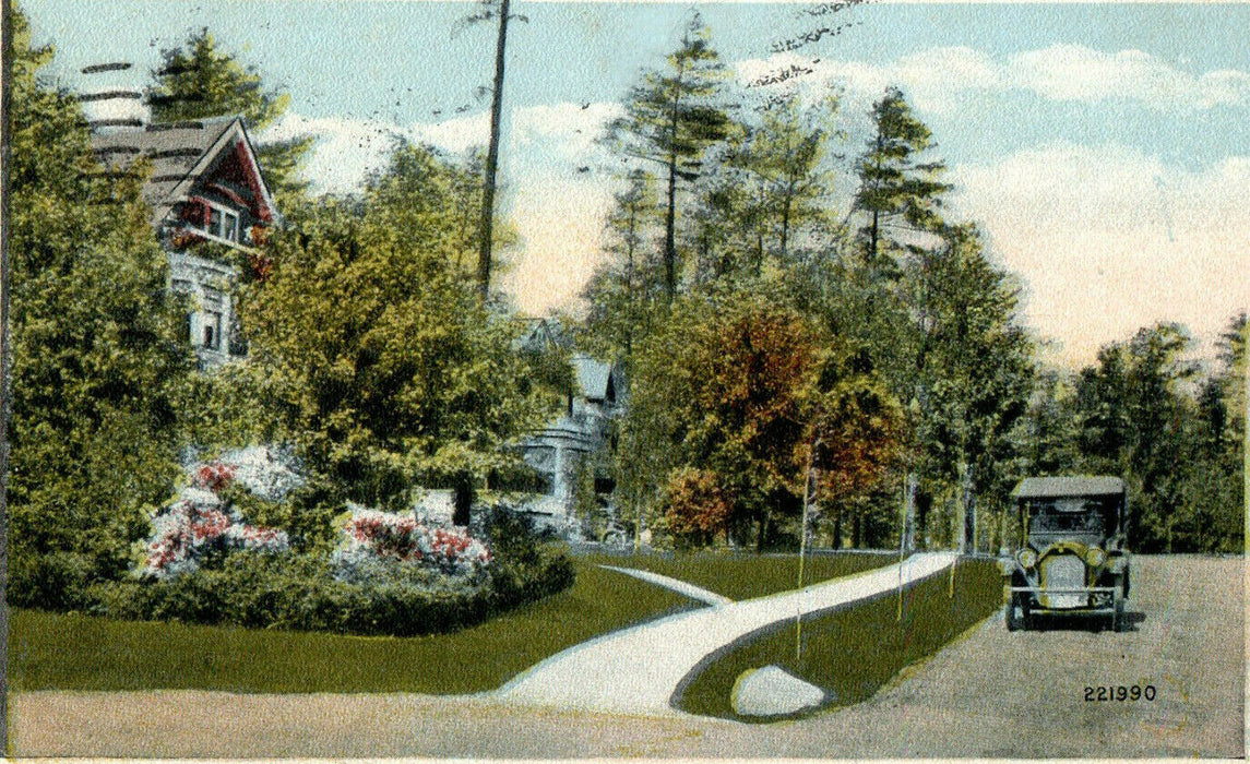 1918 Rugby Road, Schenectady, New York NY Antique Posted Postcard