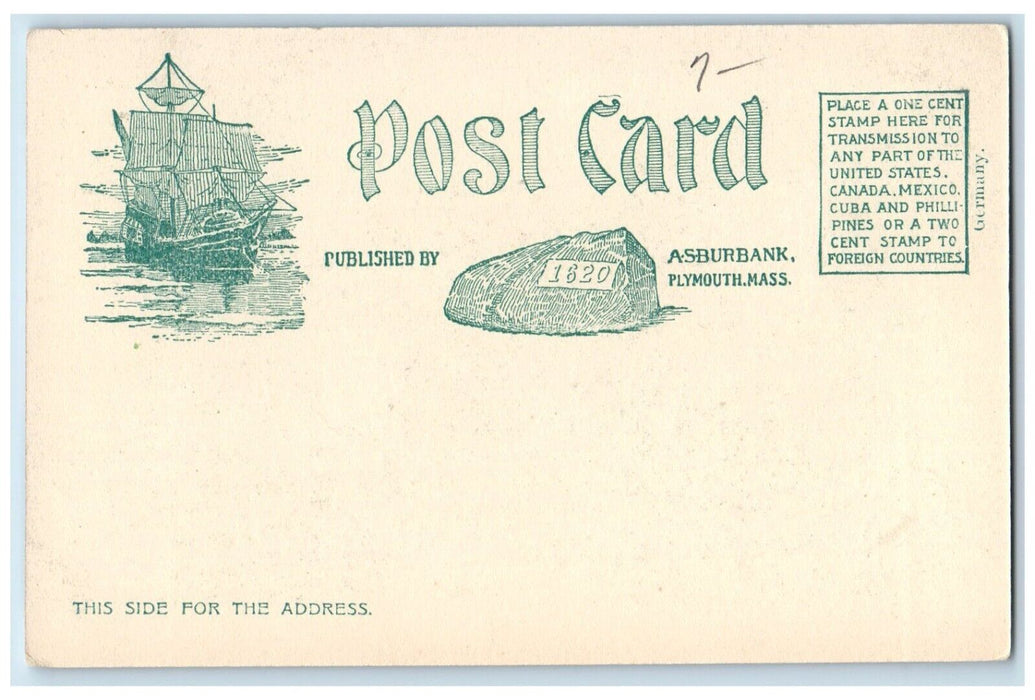 View Of High School Building Kingston Massachusetts MA Vintage Postcard