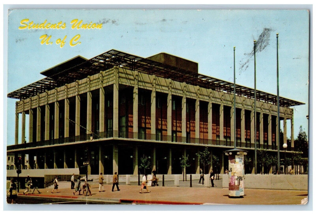 1969 University California Student Union Building Exterior Berkeley CA Postcard