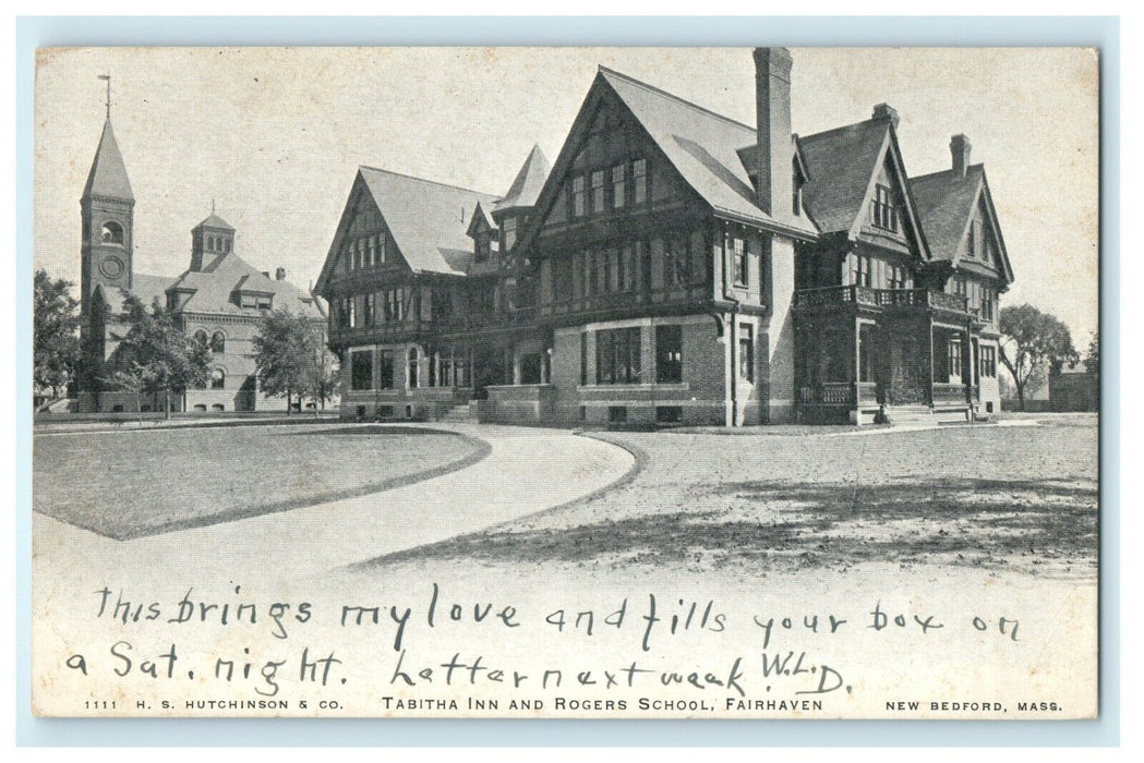 1906 Tabitha Inn, Fairhaven New Bedford Massachusetts MA Posted Postcard