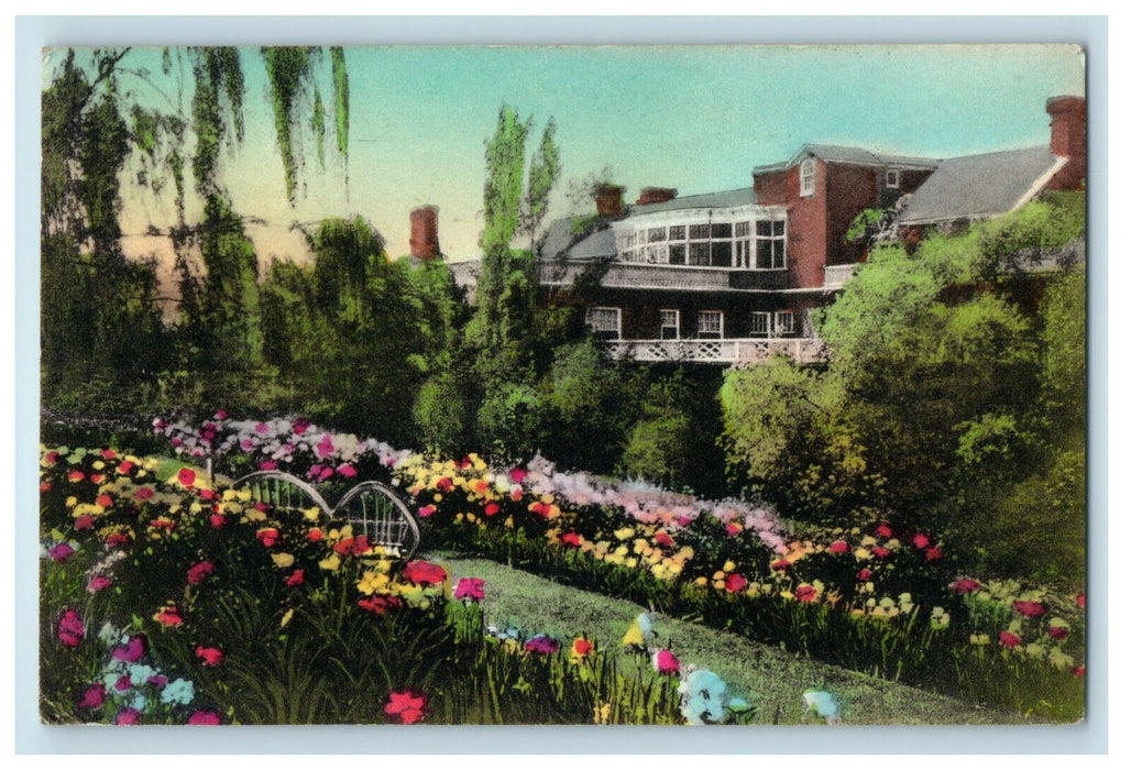 1911 Gardens at The Mimslyn, Hotel of Distinction Luray, Virginia VA Postcard