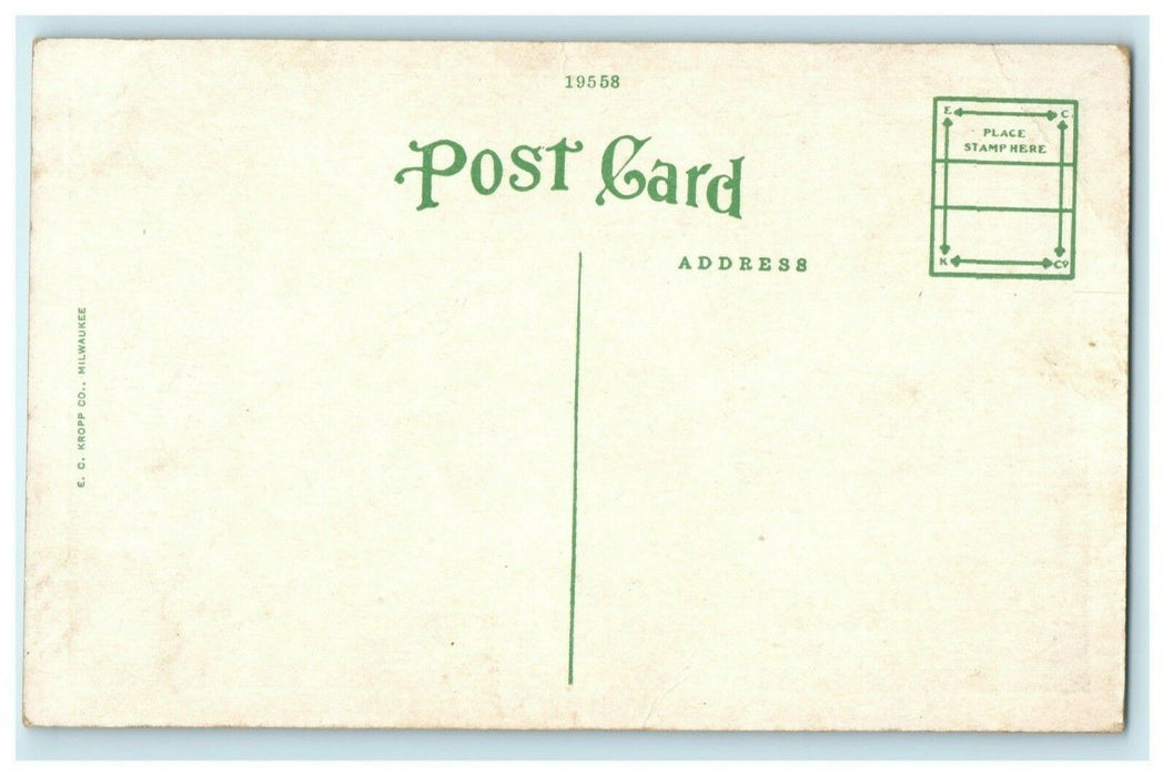 Hillside Sanitarium Sioux City Iowa Unposted Vintage Antique Postcard