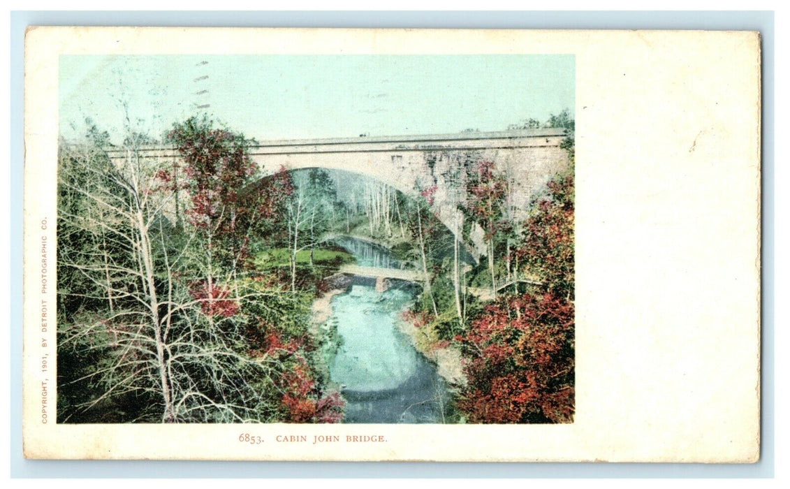 1906 Cabin John Bridge Potomac River Washington DC Antique Postcard