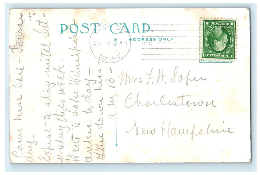 1916 Old Parsonage of Congregational Church, Kittery Point, Maine ME Postcard