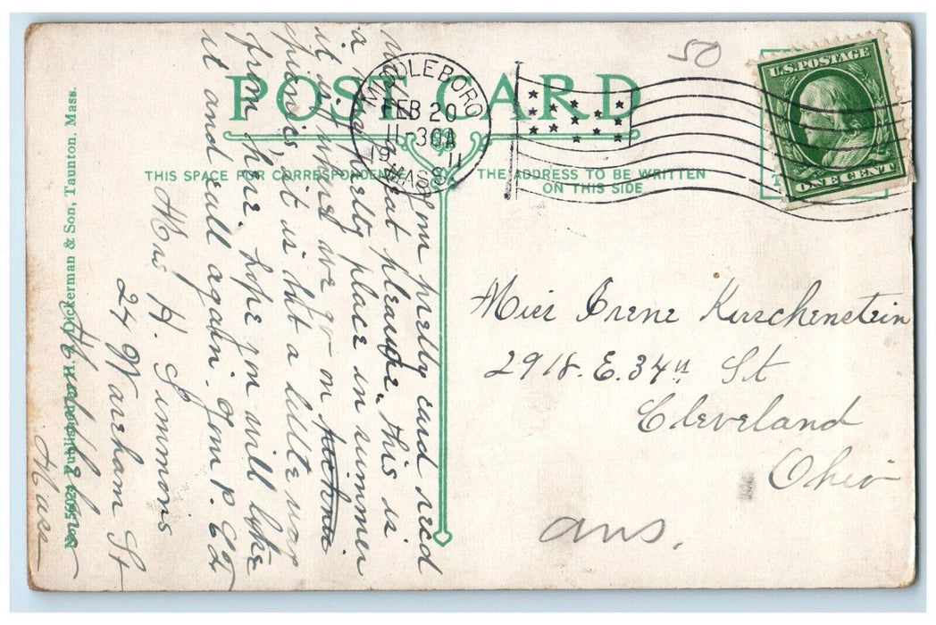 Nelson's Point Lake Assowompset Lakeville Massachusetts Middleboro MA Postcard